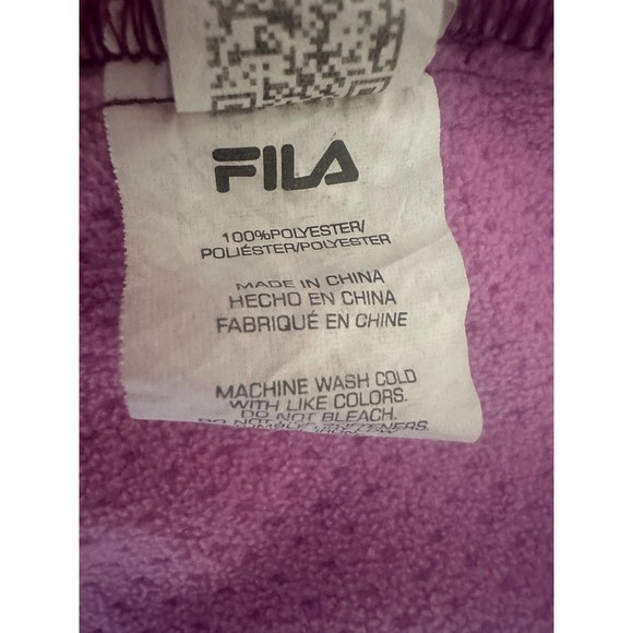 Fila Women XL Berry Pink Lavender Sports Athletic coat Jacket workout gym run - Picture 8 of 9